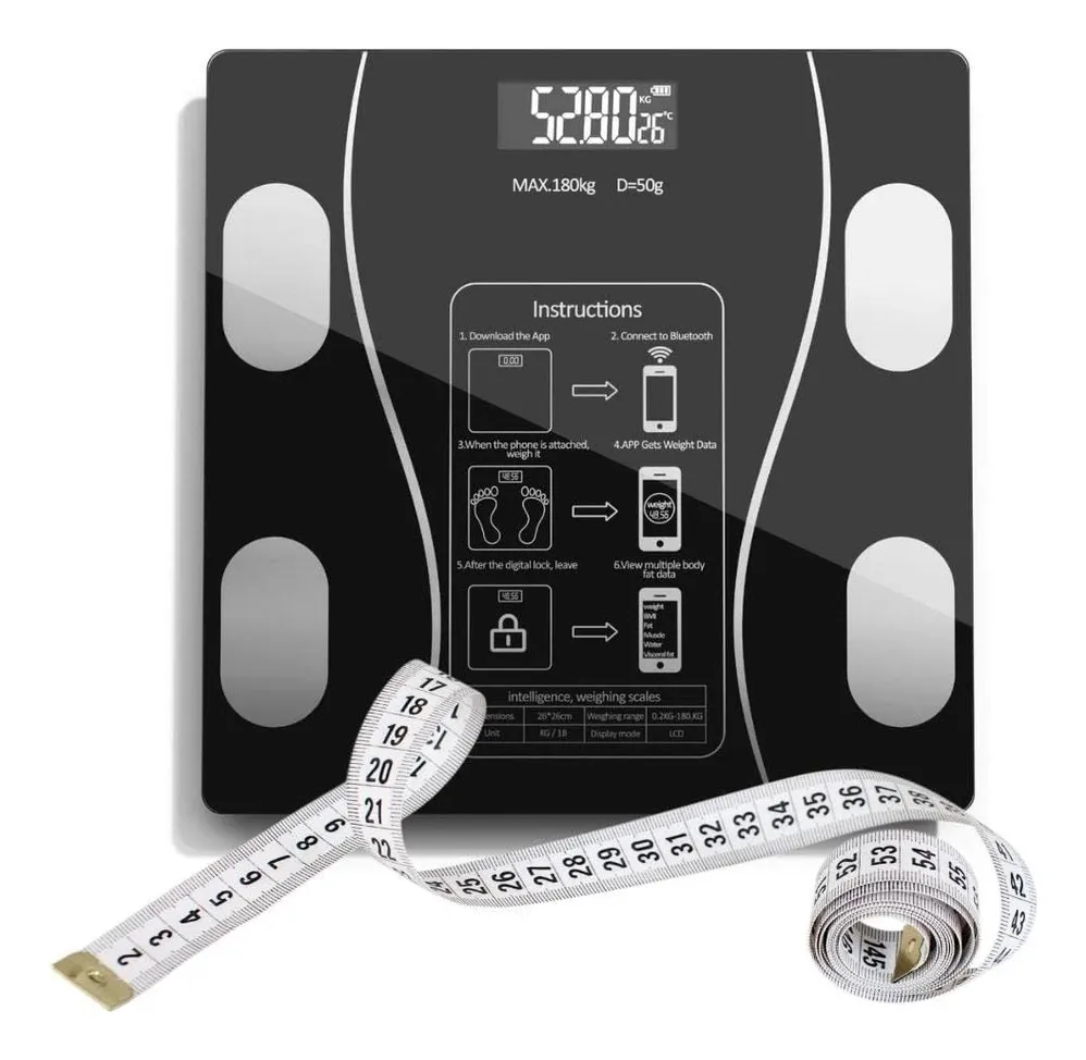 BÁSCULA ELECTRÓNICA BLUETOOTH INTELIGENTE