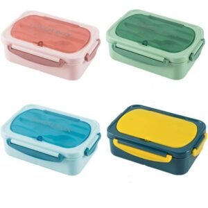 LONCHERA BENTO INOXIDABLE 3 DIVISIONES ESTILO JAPONÉS