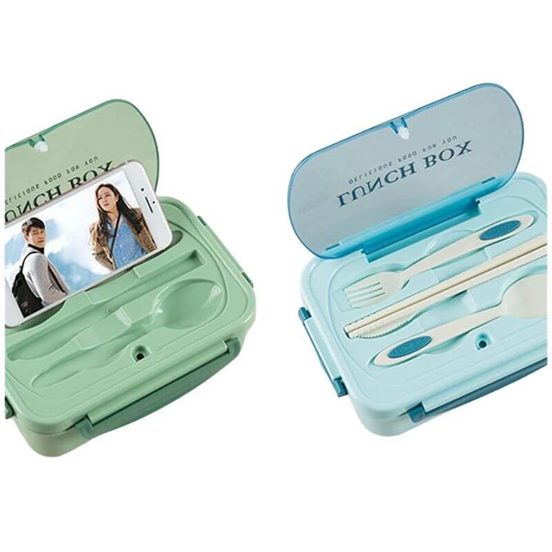 LONCHERA BENTO INOXIDABLE 3 DIVISIONES ESTILO JAPONÉS - Imagen 3